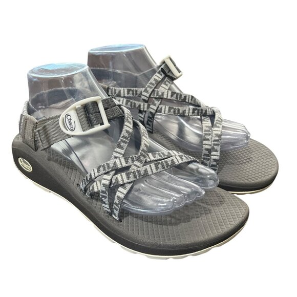 Chaco ZCloud X Echo Paloma Women Outdoor Sandals Athletic Braid Gray Size 9 - Picture 2 of 9